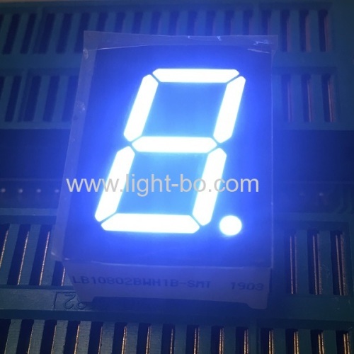 Ultra white 0.8inch 7 Segment led display common anode with White segments