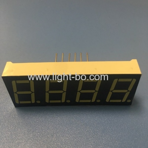 Ultra white 4 digit 14.2mm (0.56 inch) common anode 7 segment led display for Instrument panel