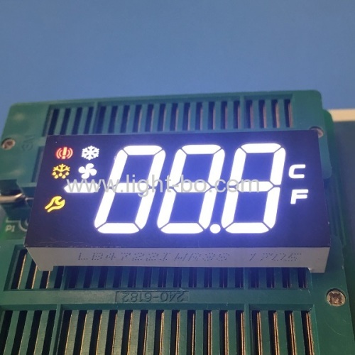 Customized ultra white 3 Digit 7 segment LED Display common cathode for Refrigerator Controller