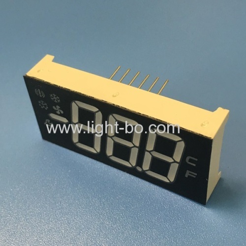Multicolour Customized triple digit led display module for Refrigerator Control Panel