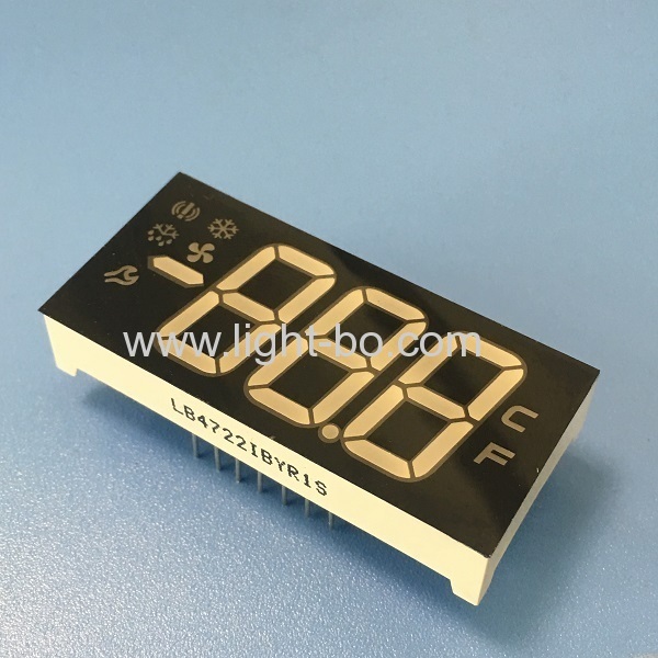 Multicolour Customized triple digit led display module for Refrigerator Control Panel