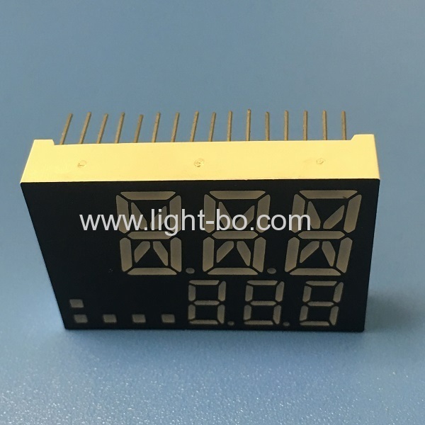 Custom super red / super green two line triple digit 7 segment led display for temperature controller