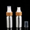 30ml Natural Bamboo Lid Spray Pump Aluminum Bottle