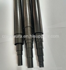 fishing rod type chamfered carbon fiber tube pole price