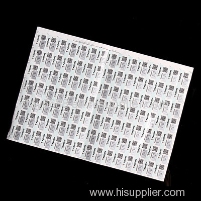 Custom self adhesive barcode label sticker printing