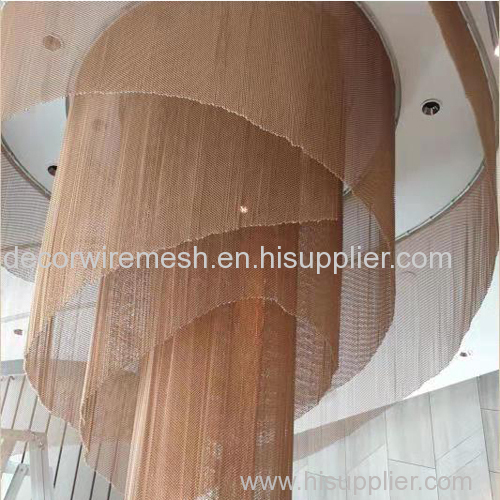 Ceiling Decoration with Metal Fabric