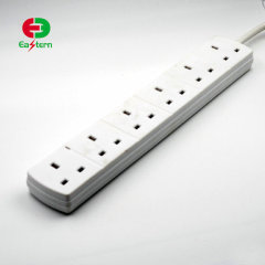 6 way French type Euro socket multiple socket extension power socket with switch