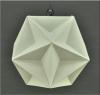 18026 Geometric Creased Parchment Pendant D350MM