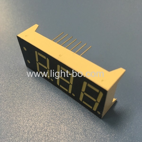 Custom design ultra white triple digit 7 segment led display for Temperature controller