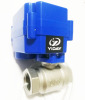 3/4'' Motorized Ball Valve AC/DC 9~24V 3/4&quot; SS304 Ball Valve with Full Port AC/DC 9-24V and CR02 3 Wire