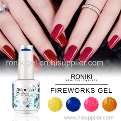 RONIKI FIREWORKS COLOR GEL POLISH Nail Matte Gel Polish Nail Painting Color Gel Nail Art Gel