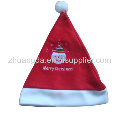 The new Christmas hat Christmas decoration quality super plush ball Christmas hat super thick