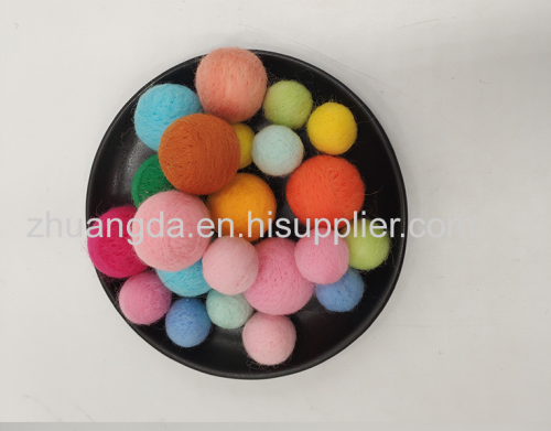 Wool felt ball blanket wool ball blanket style size custom color hand sewing ball blanket