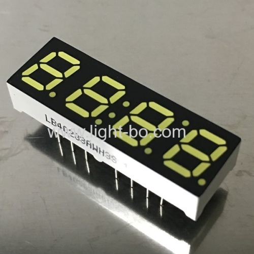 Ultra white 4 Digit 7 Segment LED Clock display 7mm common anode for STB