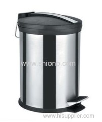 8L Stainless steel dust bin