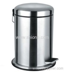 8L Round Stainless steel dust bin
