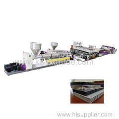 PP hollow construction template extruder machinery
