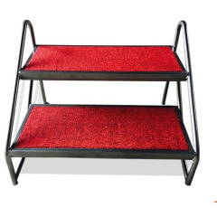 Portable modular stage steps for portable folding stage