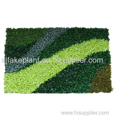 Low maintenance leaf plant wall artificial grass wall panels for decoration