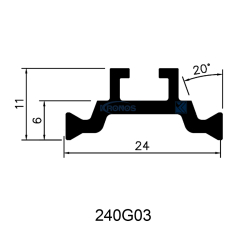 24mm Eurogroove Thermal Struts for Aluminum Windows and Doors