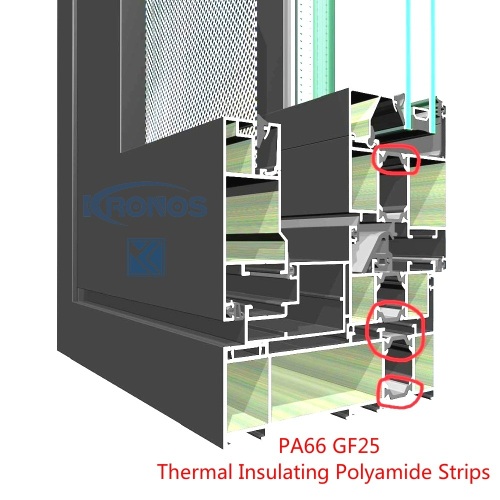 16mm Nylon 66 Thermal Insulation Profiles for Aluminum Windows & Doors