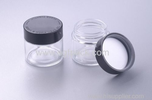 Screw Glass Jar Empty Child Proof Glass Bottle jar Resistant cap Glass Container For CBD products