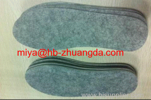 cheap price spot supply breathable sheep wool felt material warm insoles