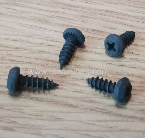 Self tapping screw - frame head with ribs - cross phillip drive - phosphate