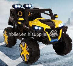 2 seats kids ride on big toy cars /smart battery operated cars with remote control and led light