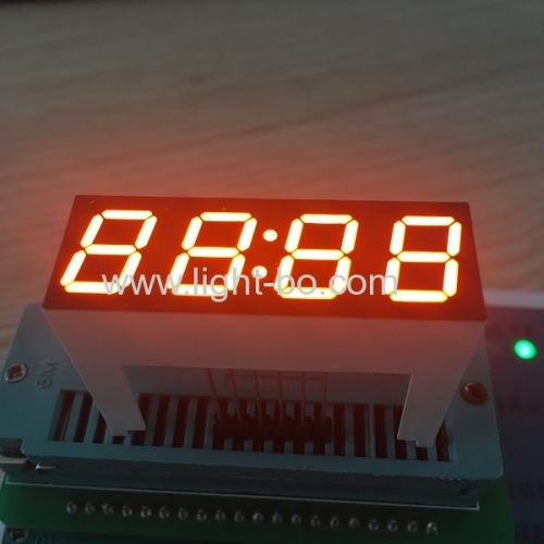 Customized Super bright orange 0.39" 4 Digit led clock dispplay for digital timer controller
