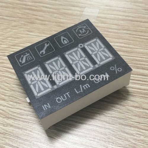 Customized multicolour 4 digit 14 segment led display module for instrument panel