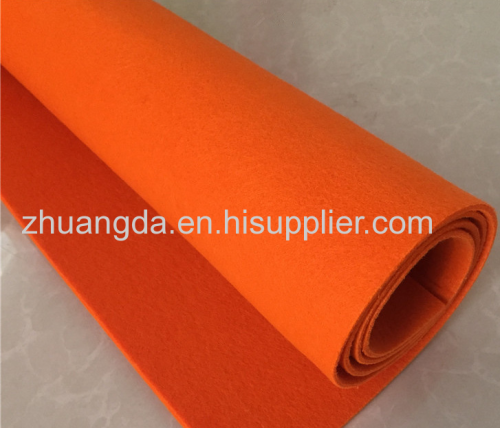 Color wool felt needled non-woven fabric color chemical fiber blended wool felt fabric polyester can be added back glue