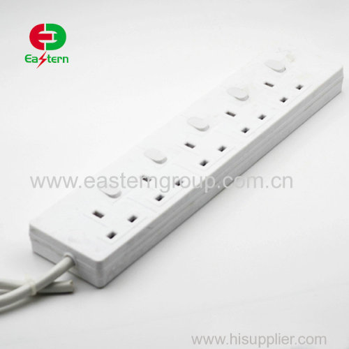 5 outlet power strip with individual switch