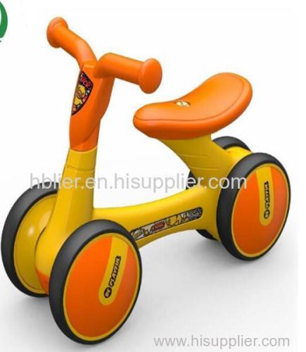 4 Wheel Kids scooter balance bike and swing car for kids plastic push bike