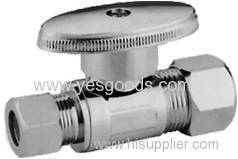 Straight brass valve CUPC NSF