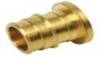 Brass plug PEX fitting