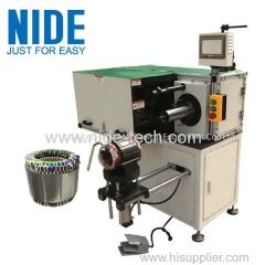 Single side horizontal type stator winding lacing equipment