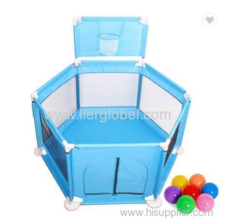 Baby Play Yard Folding Safety Fences Playpen+Wave Toy Ball