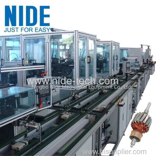 Automatic Power Tool Motor Armature Winding Machine Rotor Assembly Line