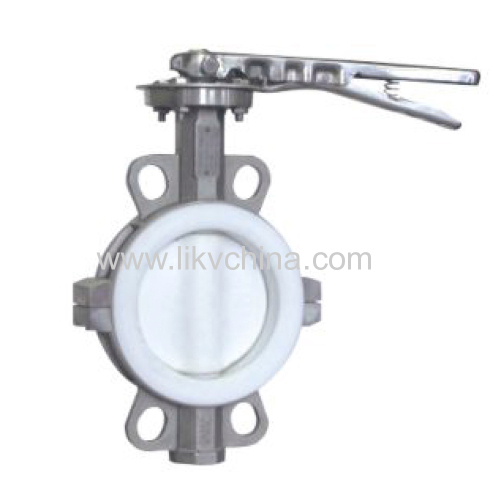 PTFE seat butterfly valve