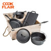 Cast Iron Cookware 7pcs Set