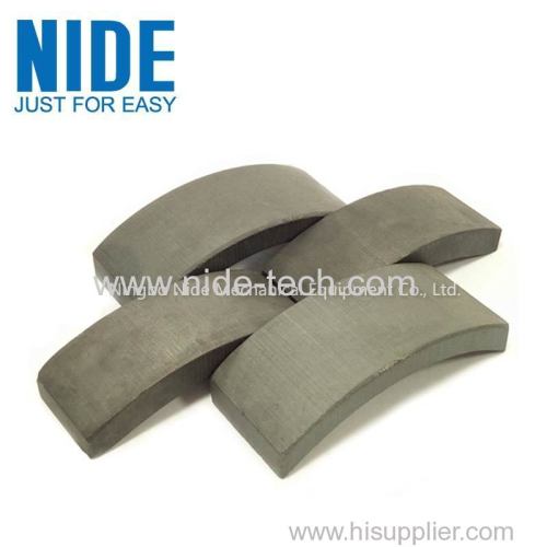 Electric motor arch type ferrite magnet block