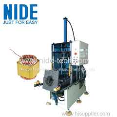 Stator coil winding shaping and final forming machine