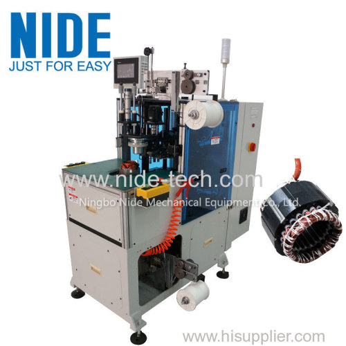 Compression motor auto stator end coil lacing machine