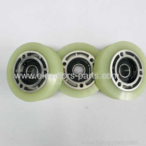 LG-Sigma Escalator Lift Parts Green Step Roller 80x22mm Bearing 6202 2RS (Aluminum Core)