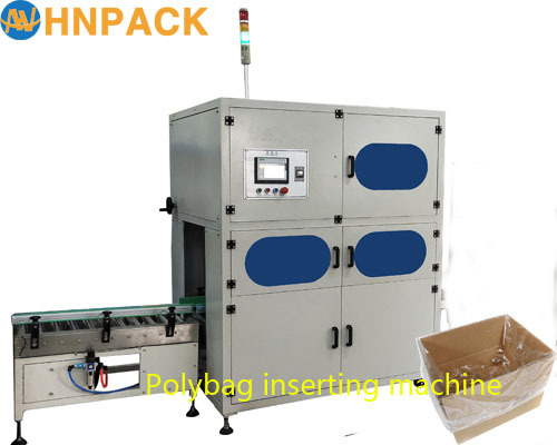 hennopack MB40P carton box bag auto inserting machine for palm oil or fats poly bag inserter