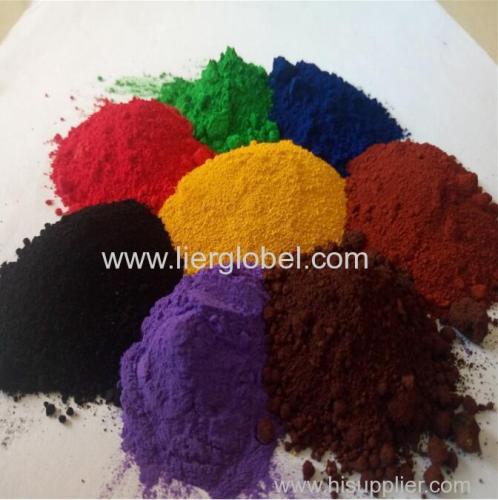 iron oxide red black yellow green powder