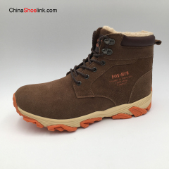 Wholesale Comfortable Men's Winter Leather Snow Boots