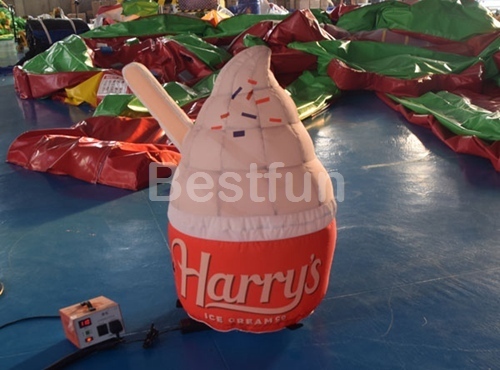 Decoration Cartoon Advertising Inflatables ice cream