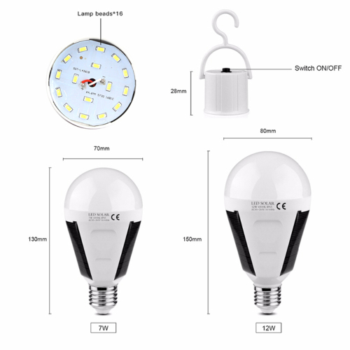 AC85-265V Hybrid Solar Light Bulb